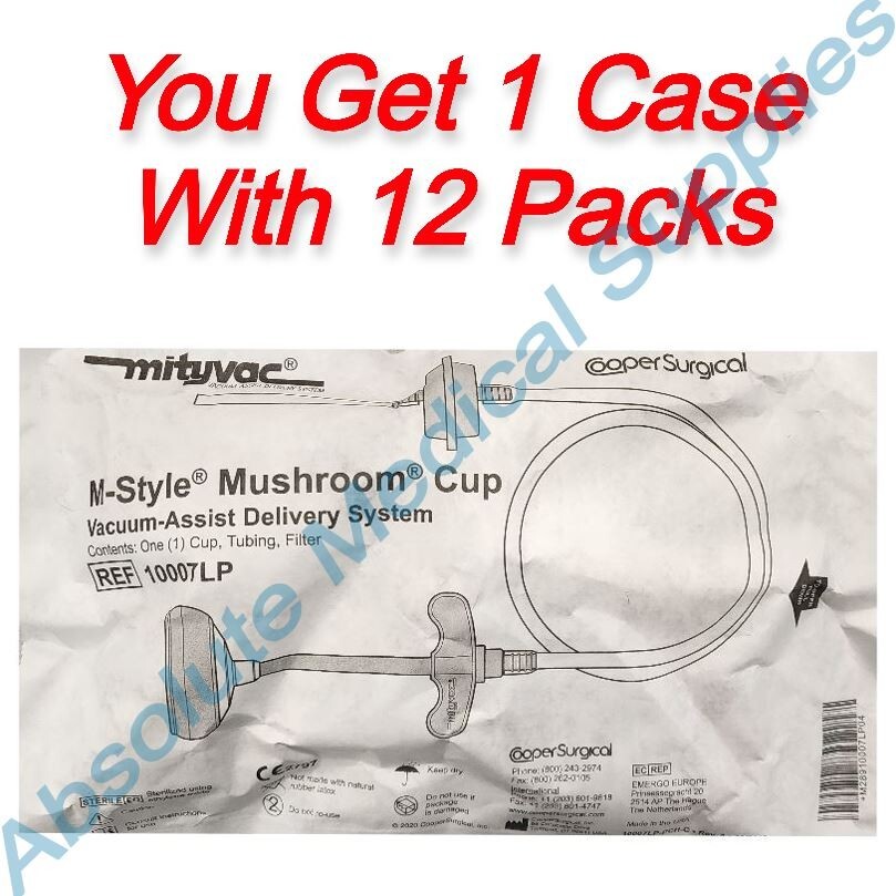 *12-Packs* Cooper Surgical Mityvac M-Style Mushroom Vacuum Cup Sterile 10007LP