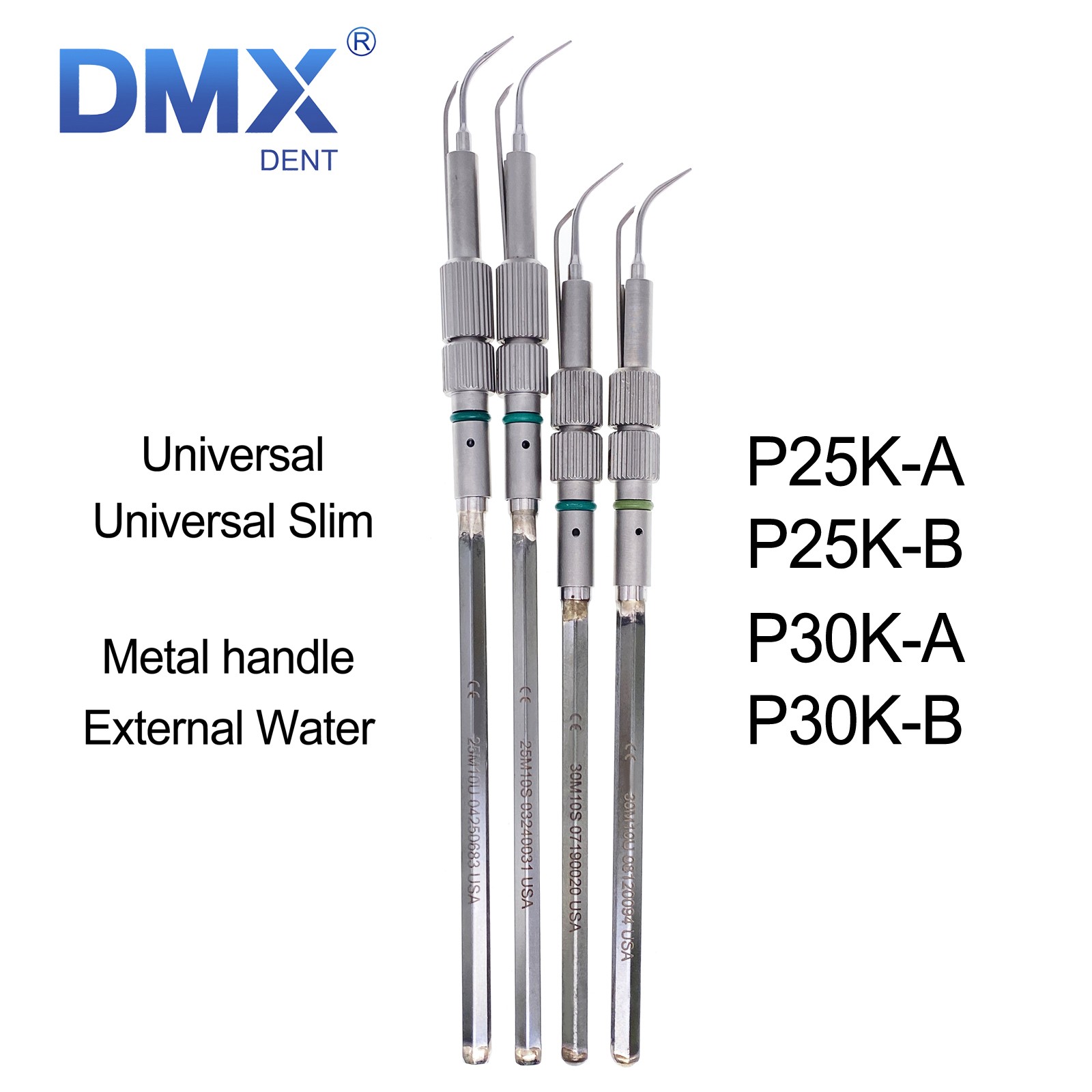 Dental Cavitron Insert Tips Ultrasonic 25k/30k Slim Series Universal Fit EMS/ART