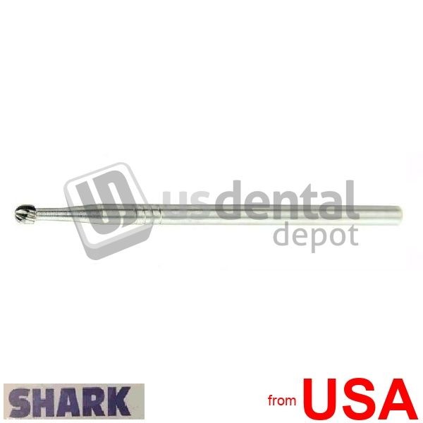 SHARK-HP #8 Round – Cross Cut – 10pk – Tungsten Carbide Burs #HP8 111118