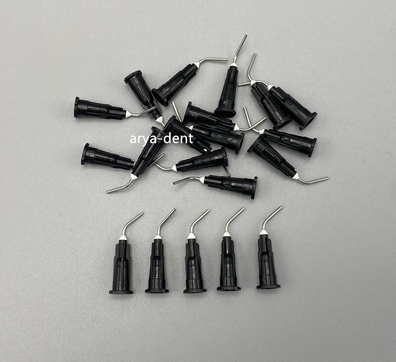 Dental Acid Etch Flow Prebent Needle tip for Irrigation Dispensing Syringe Tips