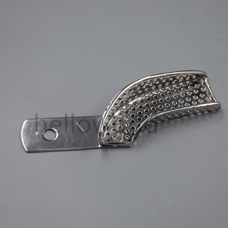 Dental Stainless Steel Partial Impression Trays Quadrant Autoclavable 3 Pcs/Set