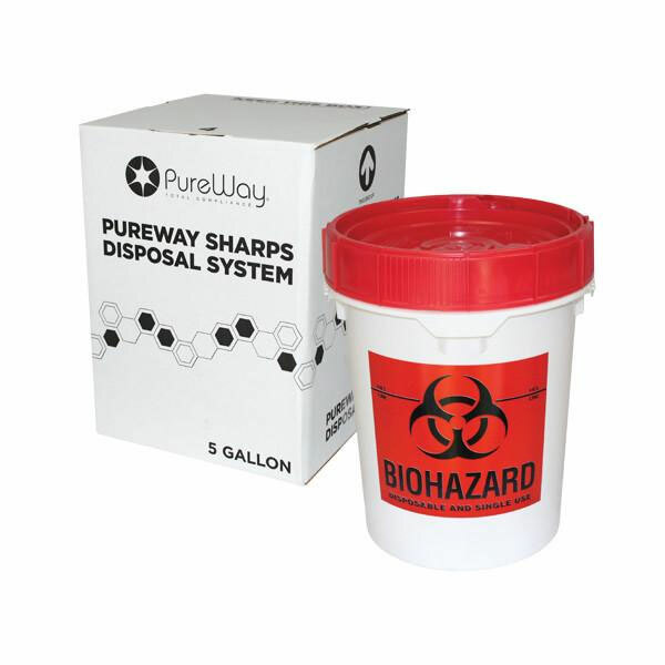 PureWay Sharps Collection Bin & Healthcare Waste Disposal prepaid return