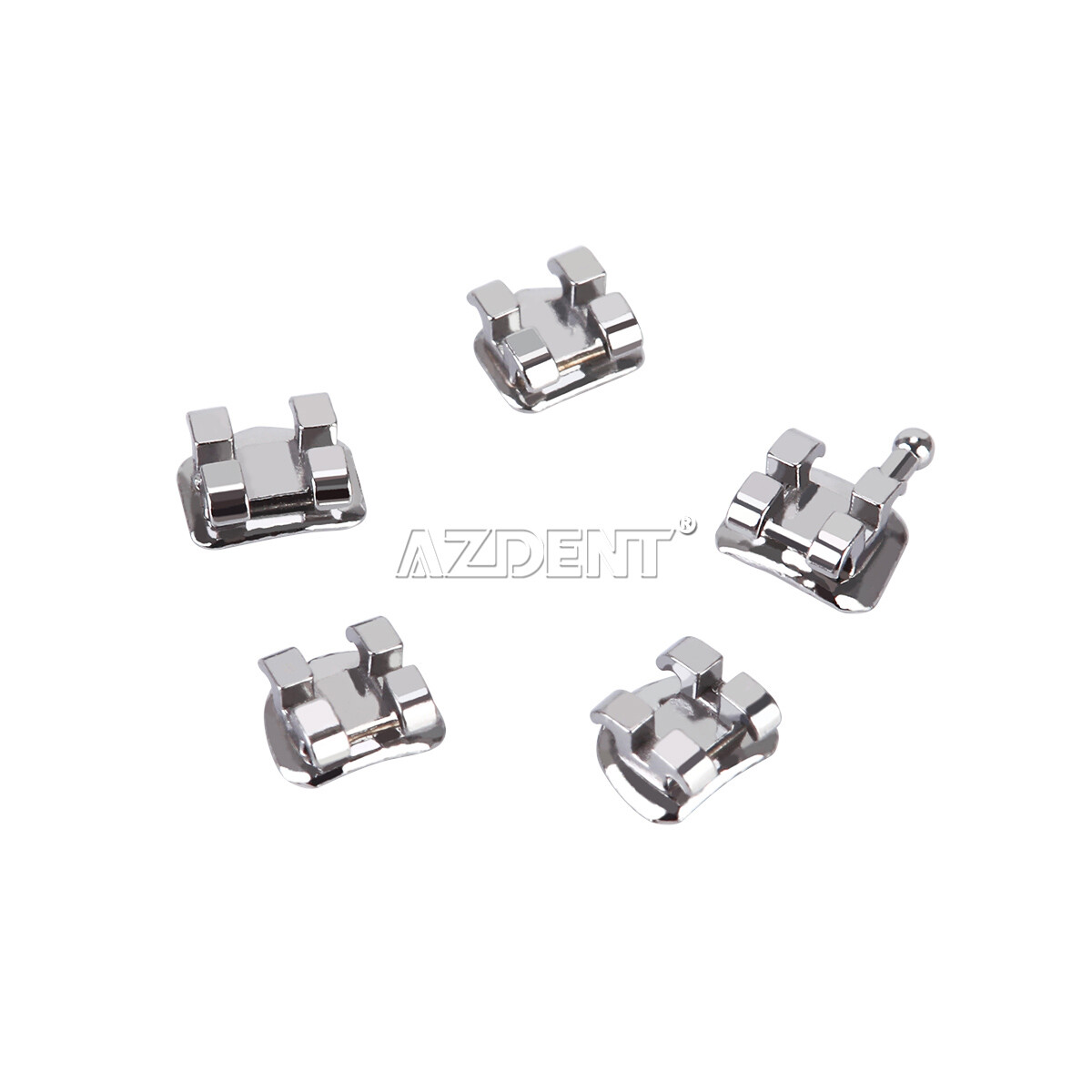 20pcs Dental Orthodontic Brackets Braces Mini Edgewise 022 Hooks 3 Metal AZDENT