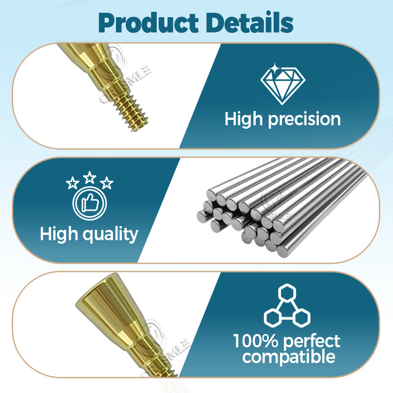 3 pcs Dental Healing cap healing abutment fit to Straumann NC Diameter 3.6/4.8mm