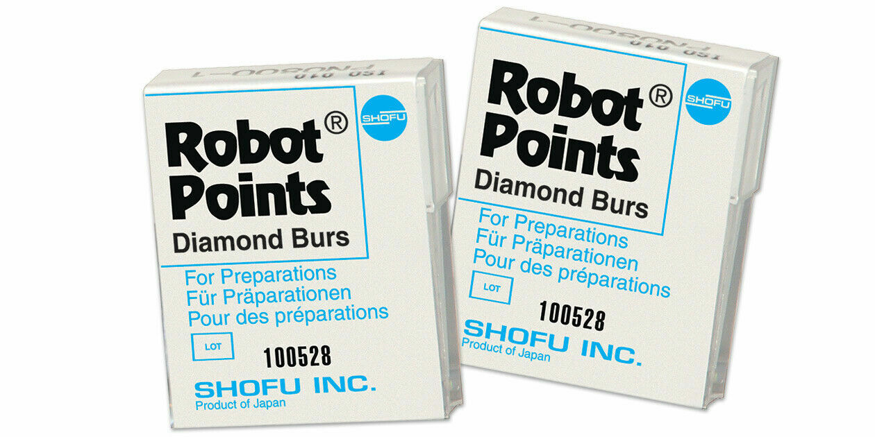 Dental Robot Points 9.0mm Diamond Bur 450K PRM by Shofu #0850F-1