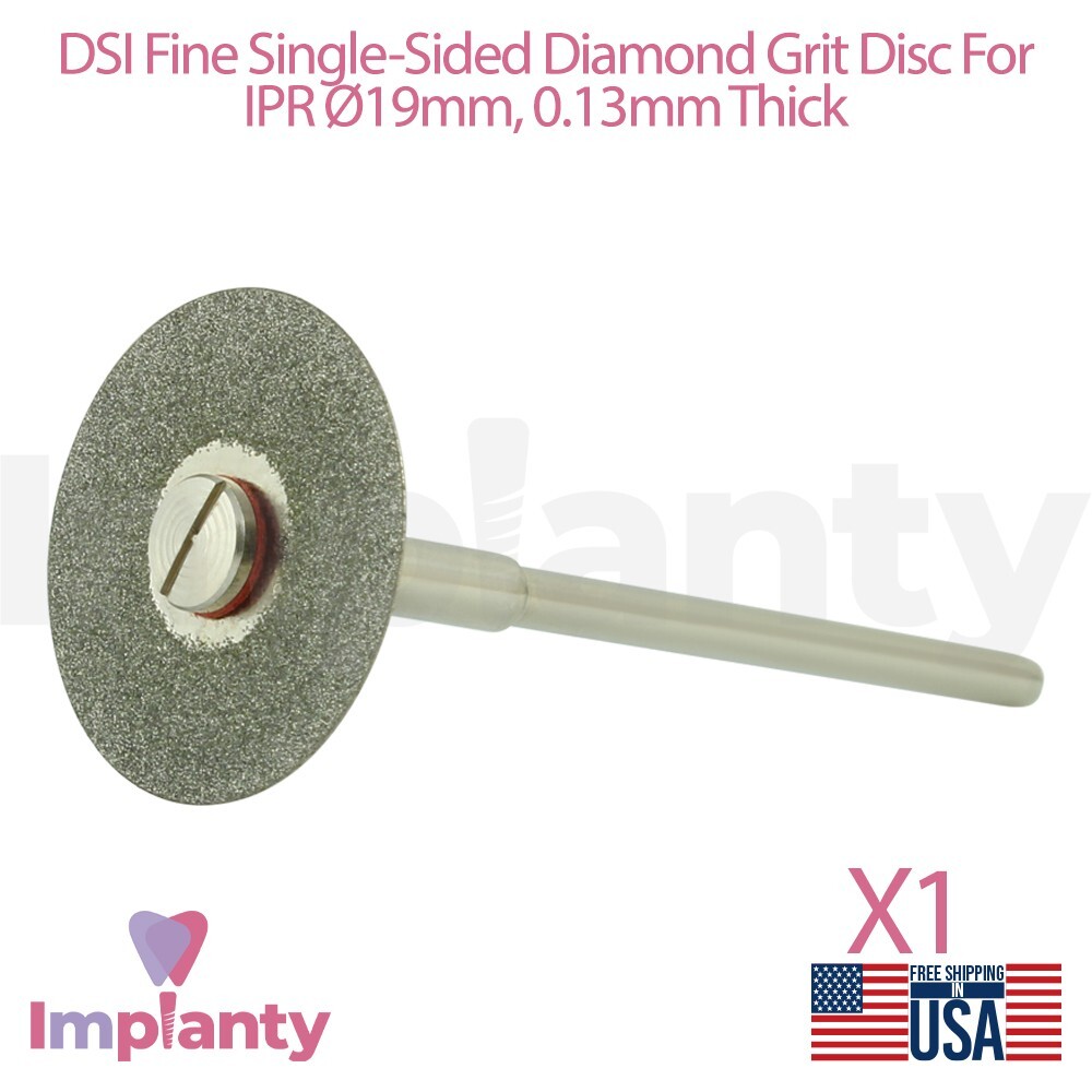 Dental Fine Single Sided Grit Diamond Coated IPR Flexible Disc Ø19mm