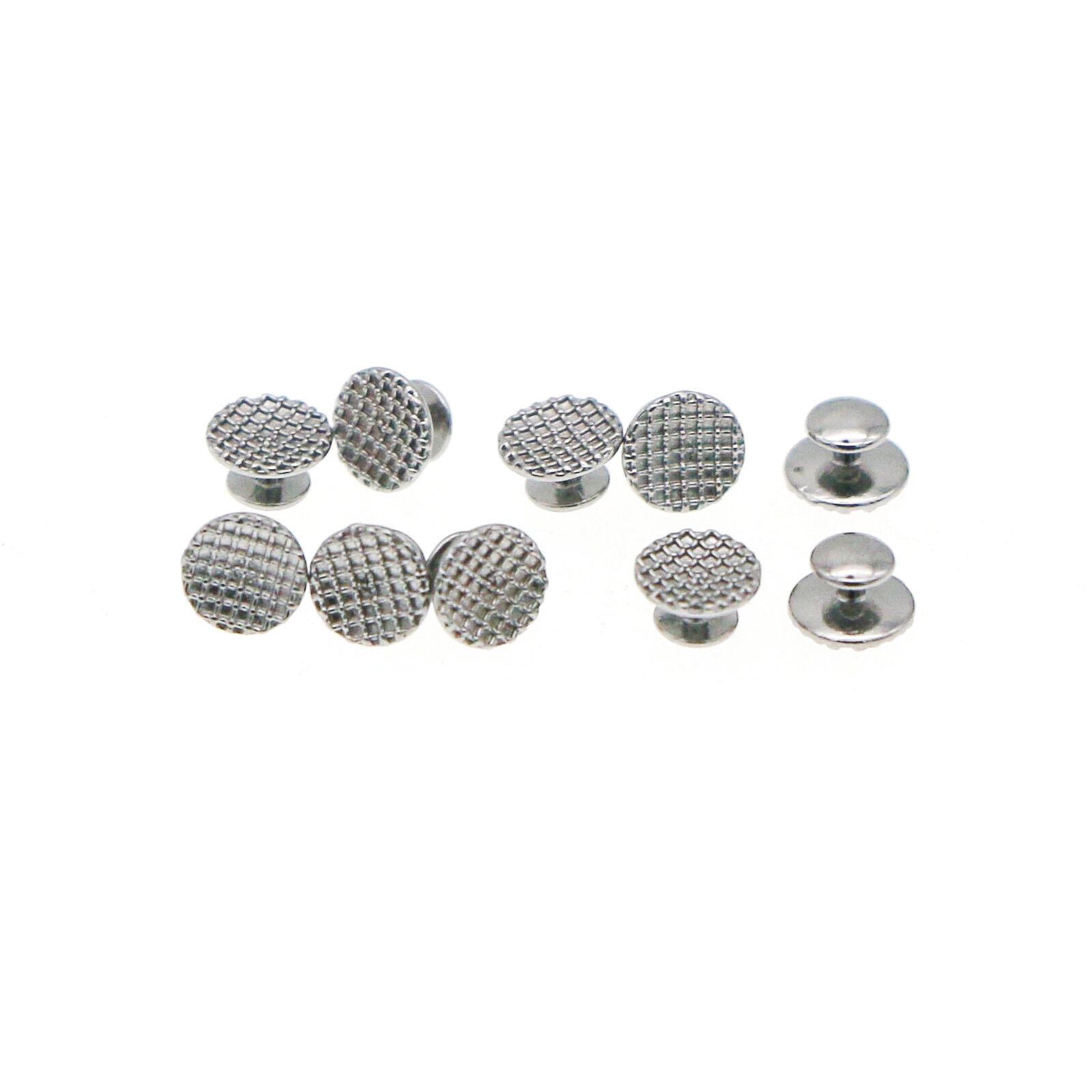 50 Pcs Dental Orthodontic Bondable Metal Lingual Buttons Round Mesh Base Split