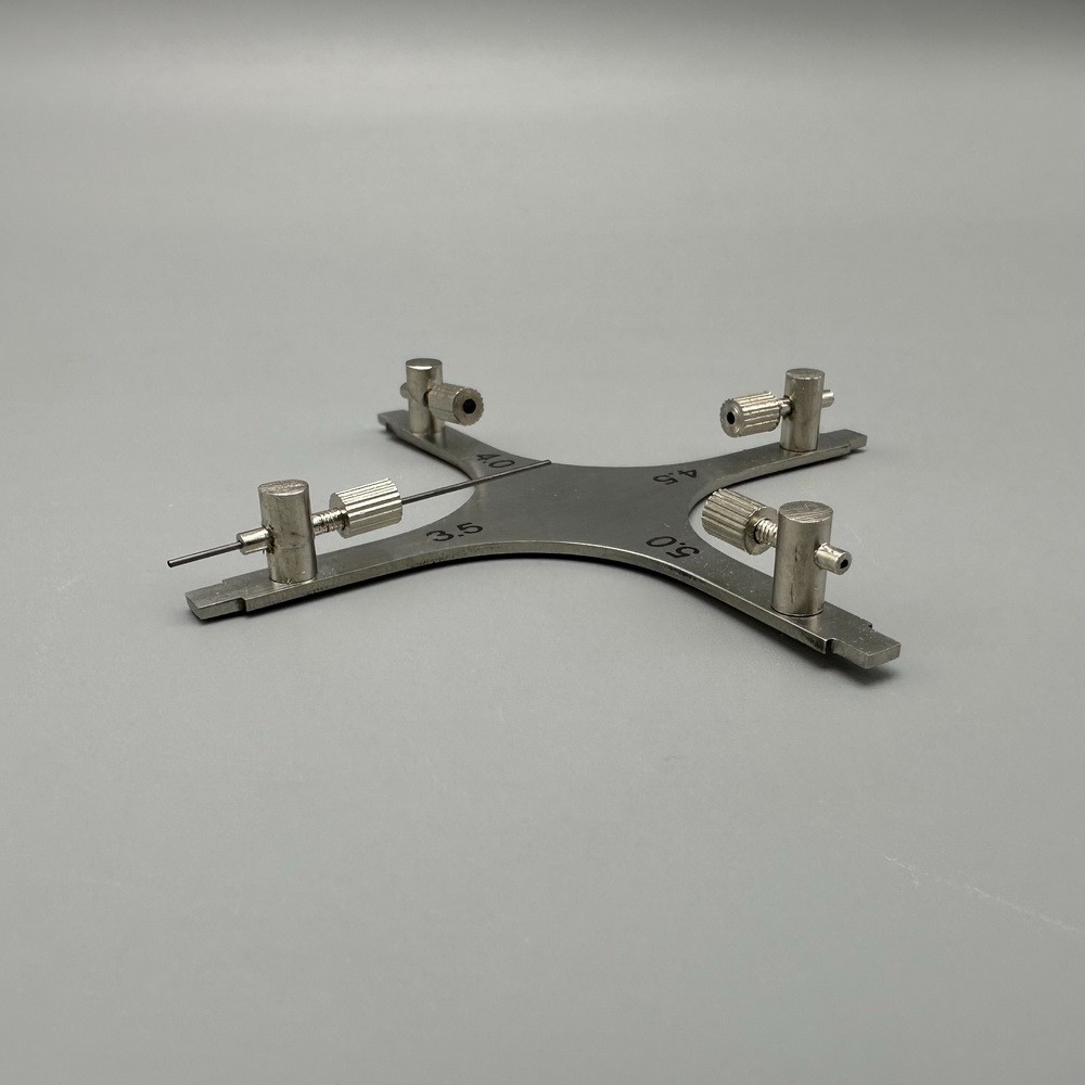 Dental Orthodontic Bracket Positioner with Cross Star Gauge Bracket Positioning