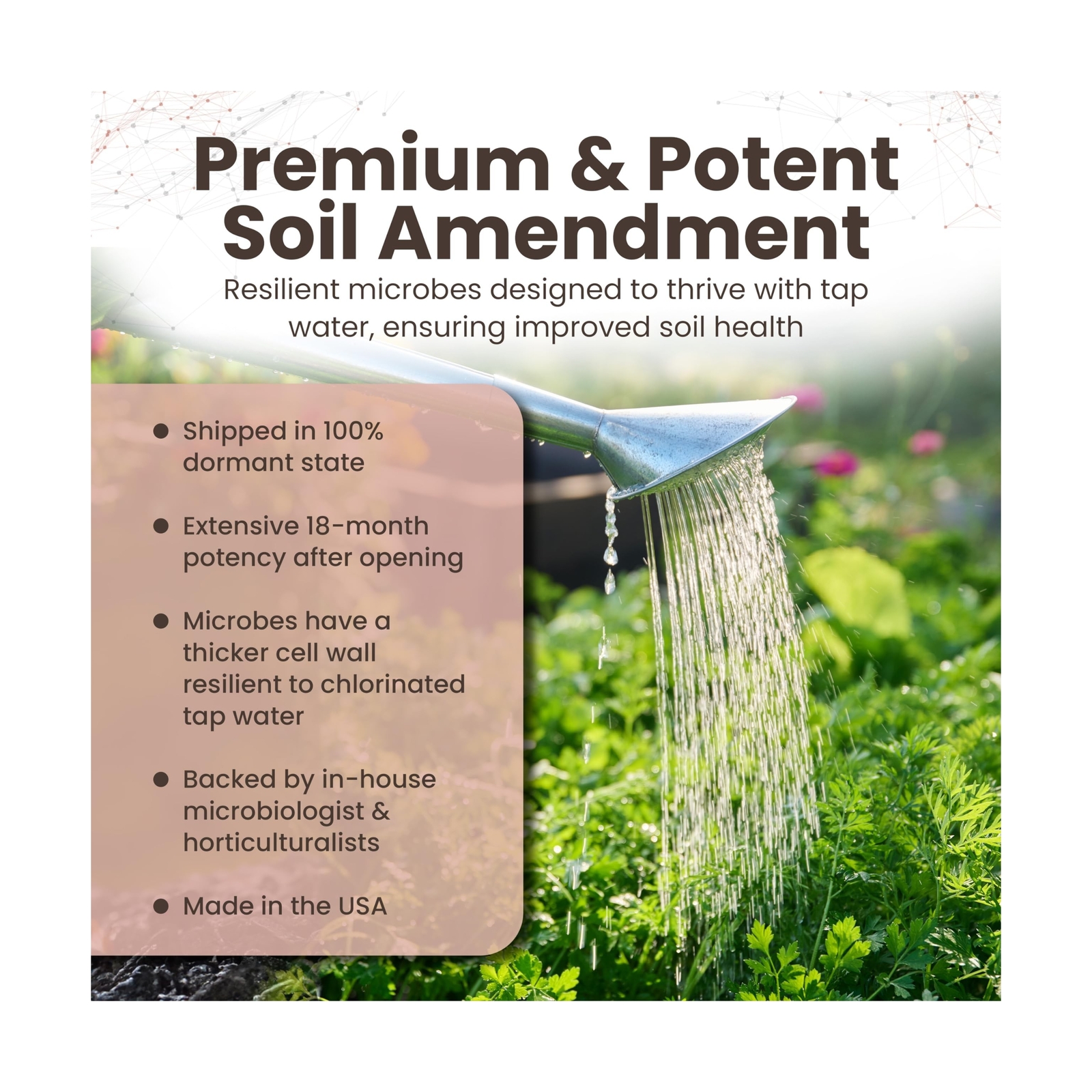 Tribus Organic Microbial Inoculant – Root Booster for Plants, Increases Pl