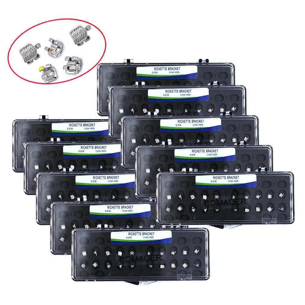1 kit Dental orthodontic Ricketts system bracket brace 0.018 345 hook FDA 20/KIT