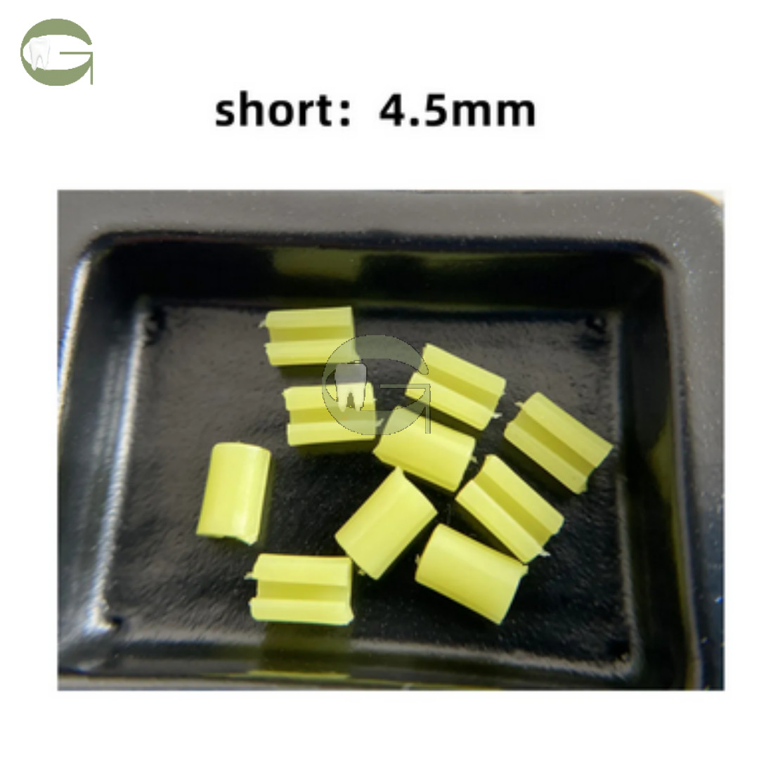 Dental Rider Female Yellow Riders Fits Hader Bar Attachment Short 4.5MM 7MM Lab