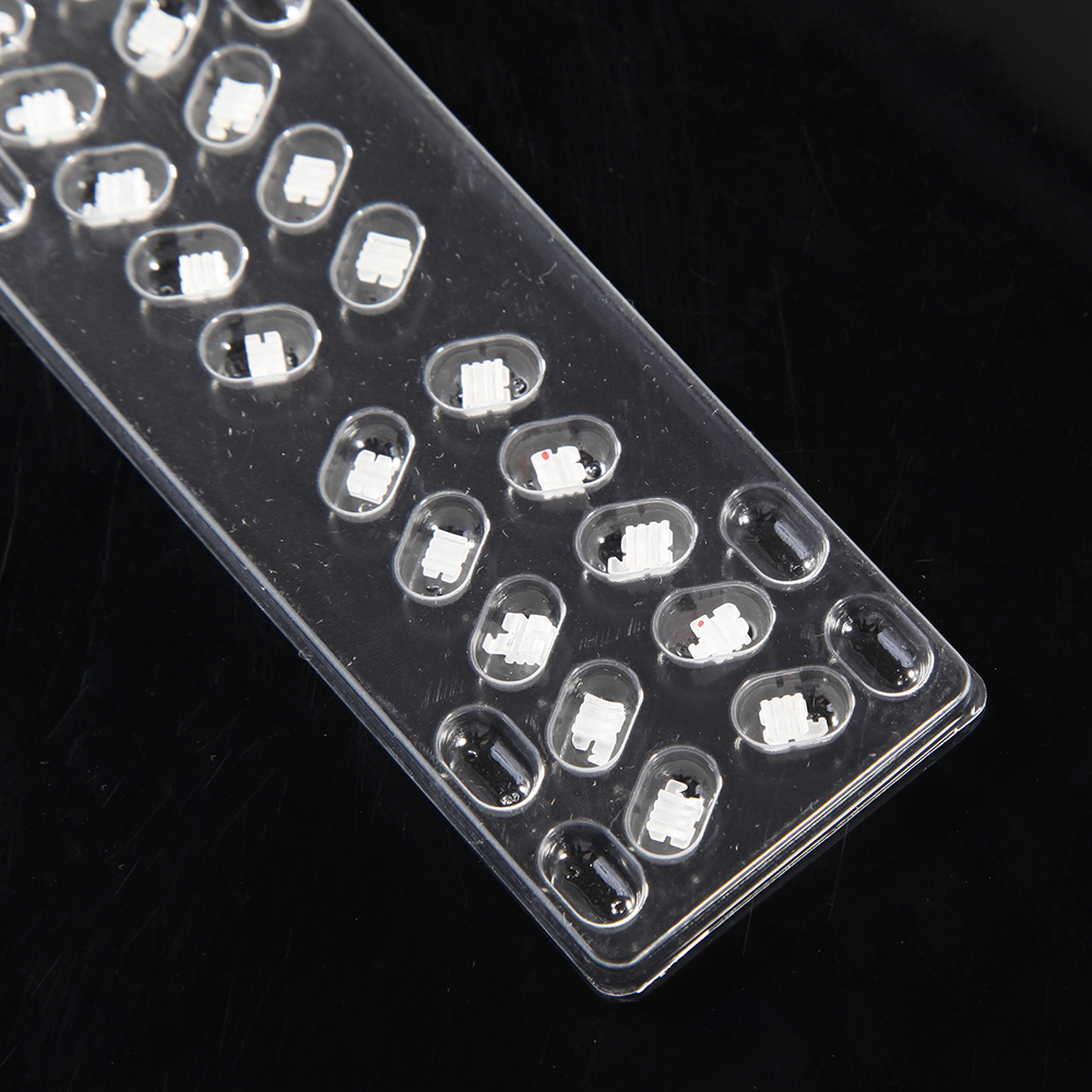 20pcs/set Dental Ceramic Braces Bracket Orthodontic MBT. 022 3-4-5 with hooks