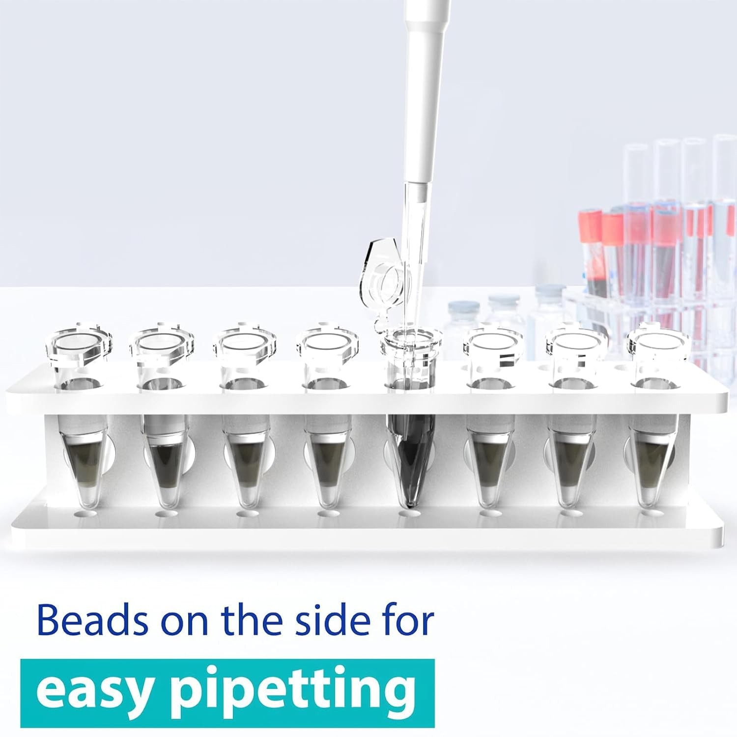 Magnetic Rack Separator for 1.5/2 mL Eppendorf Tubes – DNA RNA Purification, PCR