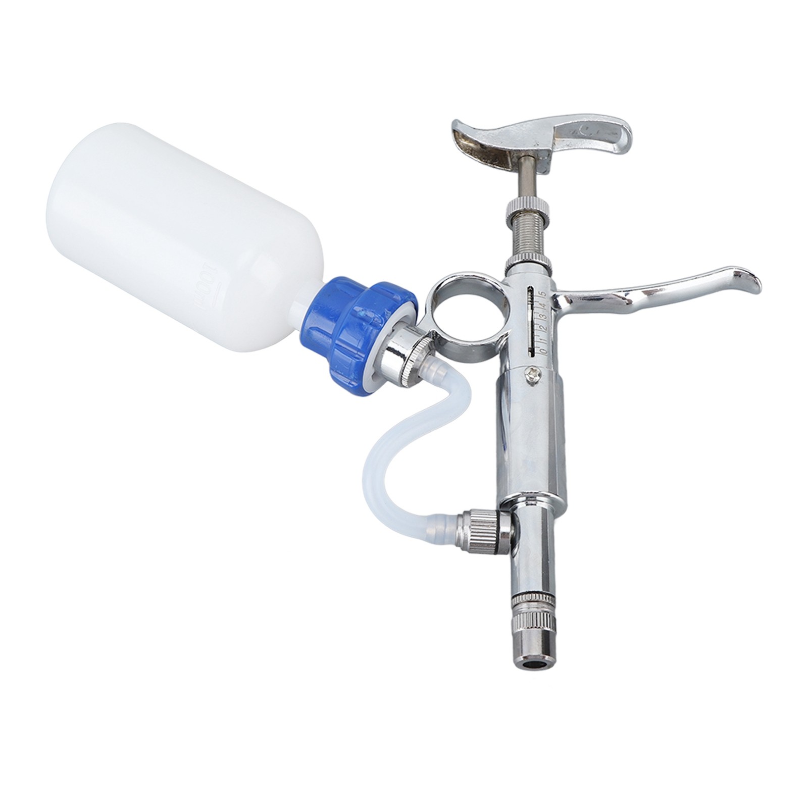 Adjustable Continuous Injection Syringe Stainless Steel Plastic Animal US