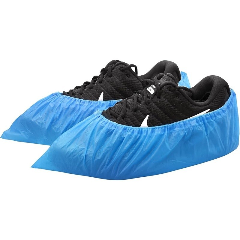 Disposable Shoe Covers 100pcs CPE Waterproof Non-slip Multi-purpose Protector US