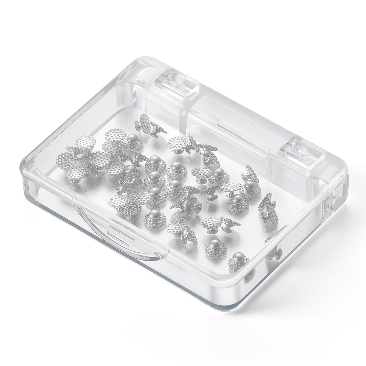 AZDENT Dental Orthodontic bondable Lingual buttons with Hole Round hollow base