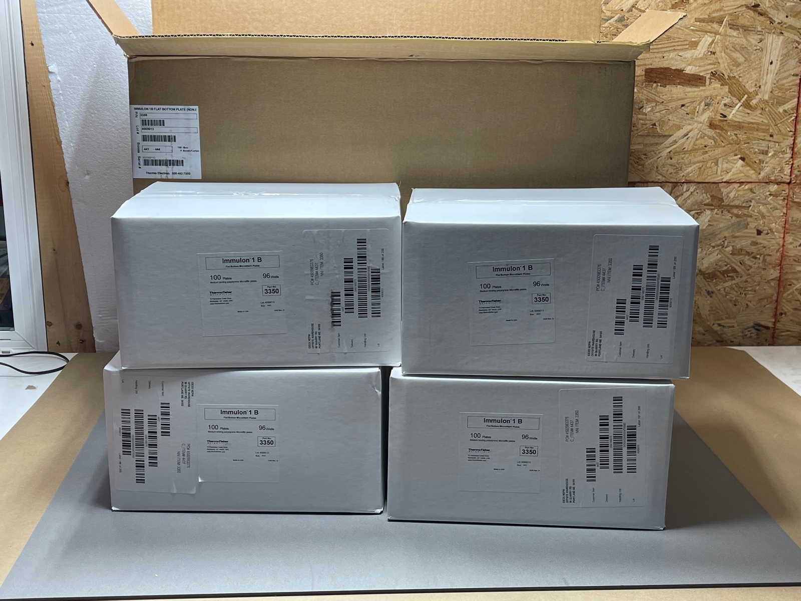 400x Pack Lot Immulon 1B Immuno Flat Bottom Microtiter Plates 3350 96 Wells