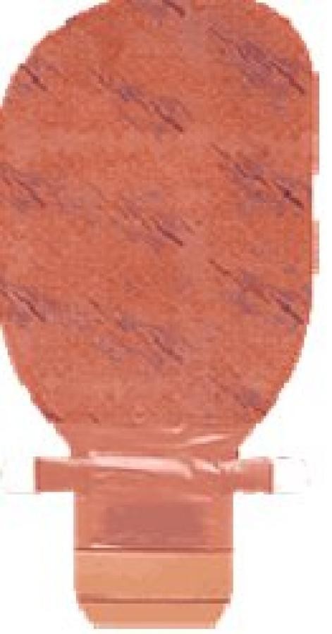 Coloplast Assura EasiClose Pouch 10.25″ Beige Printed Soft Cloth, Red Code