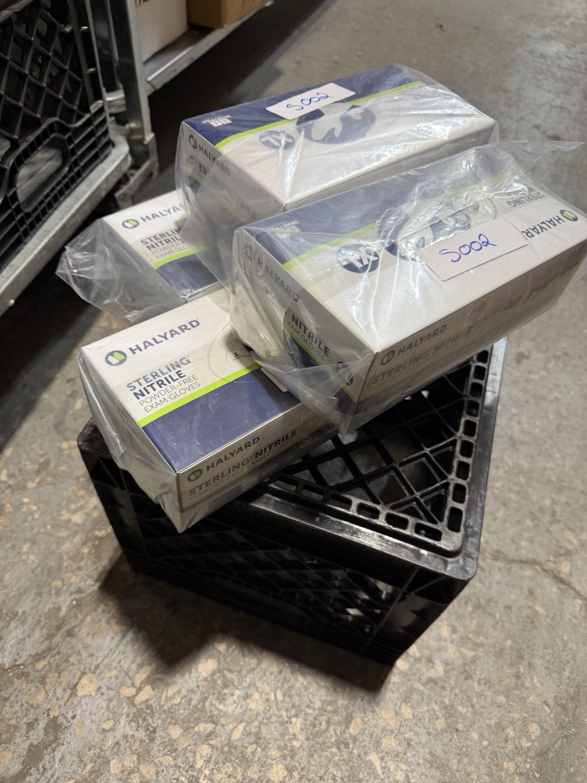 Halyard Sterling Nitrile Powder-Free Exam Gloves XL MPN 5002 4 Boxes
