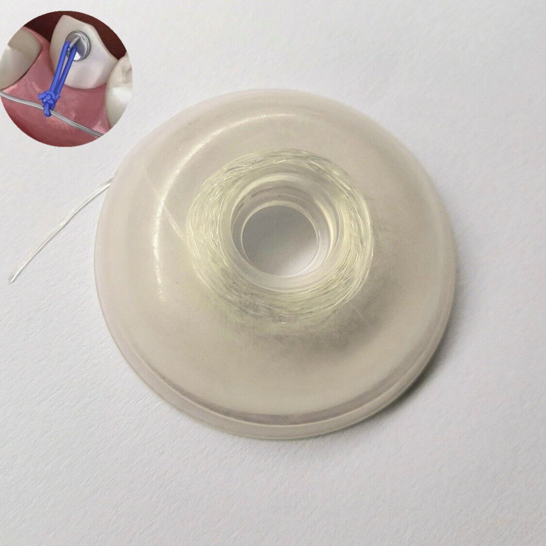 1Roll Dental Solid Elastomeric Thread Orthodontic Brackets SOLID 020/025/030