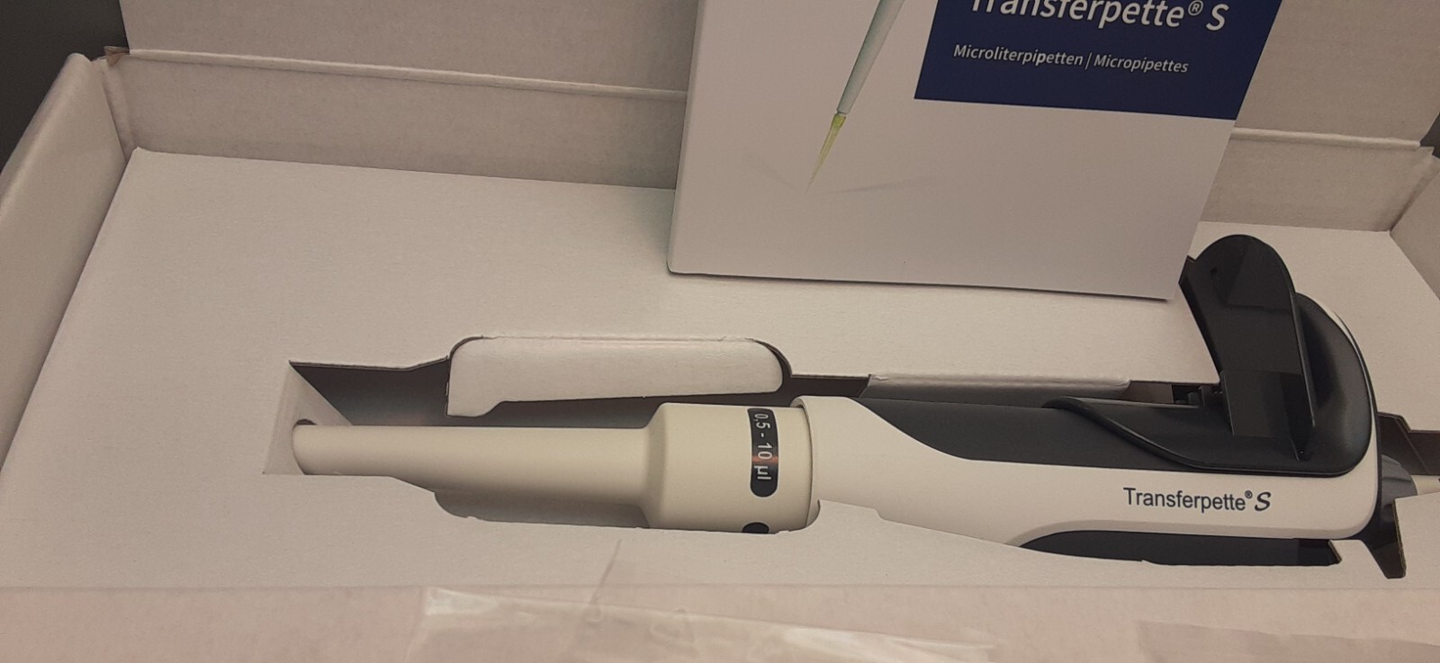 BrandTECH New in BoxTransferpette S Variabel 0.5-10ul Pipette Kit/manual 705870