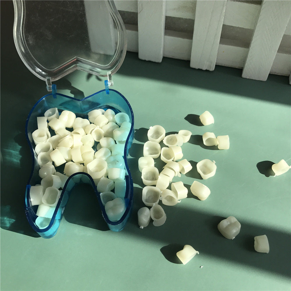 1 Pack Dental Temporary Crowns Posteriors Molar Resin Tooth Polycarbonate Caps