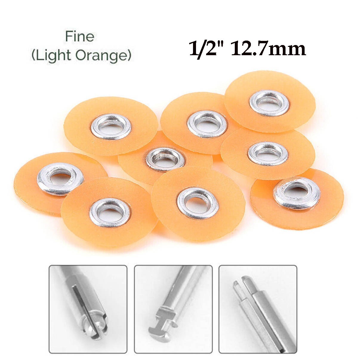 50pcs/pack Dental SOFLEX Composite finishing polishing discs Fine 12.7mm