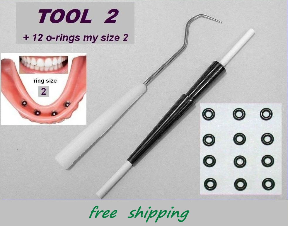 TOOL # 2 for dental implants – comes with 12 O-Rings size 2 – INTRA LOCK ONLY