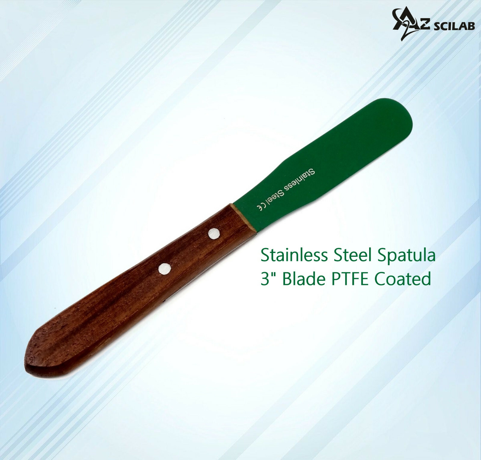 PTFE Coated Lab Spatula Ergonomic Handle Non-stick Blades 3», Laboratory Tools