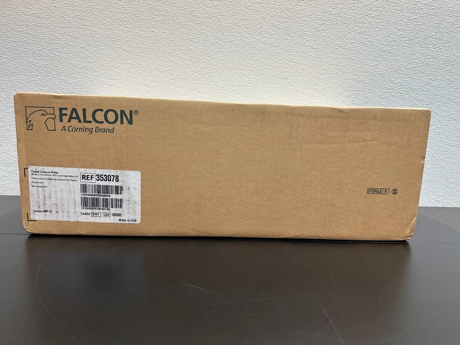 Corning Falcon REF 353078 48-well Clear TC-treated Cell Culture Plate, with Lid