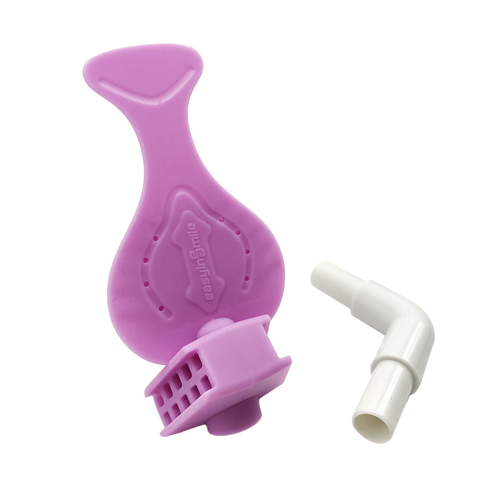 Dental Bite Block with Saliva Ejector Suction Tube Silicone Mouth/Lip Opener 2Pc