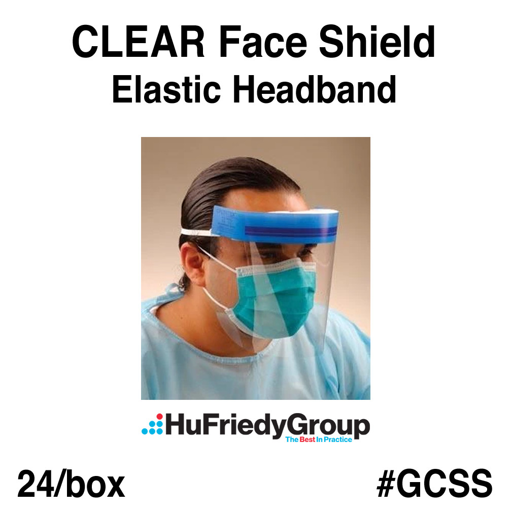 1x Face Shield 3/4 Length (7″) Clear 24/Box (Hu-Friedy)
