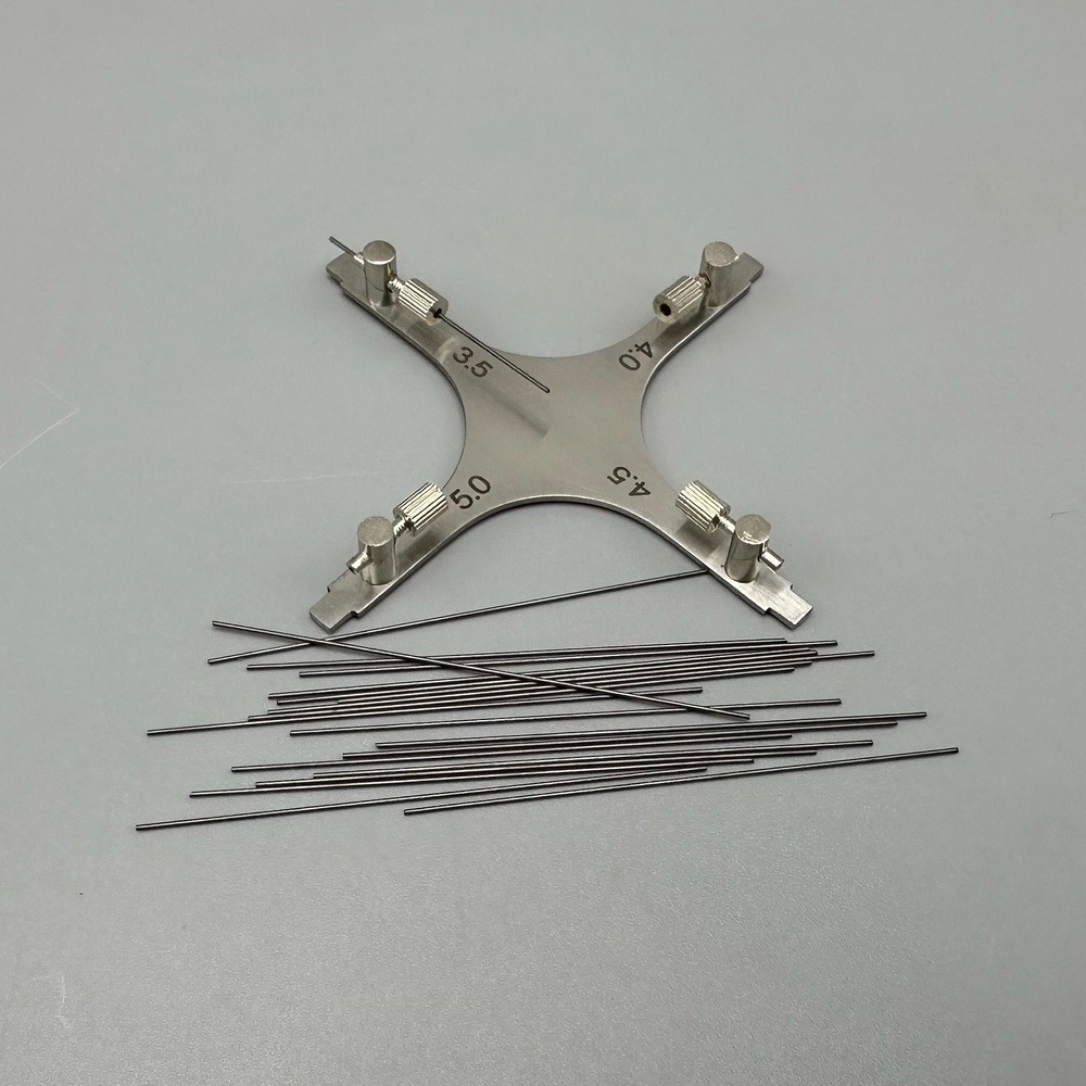 Dental Orthodontic Bracket Positioner with Cross Star Gauge Bracket Positioning