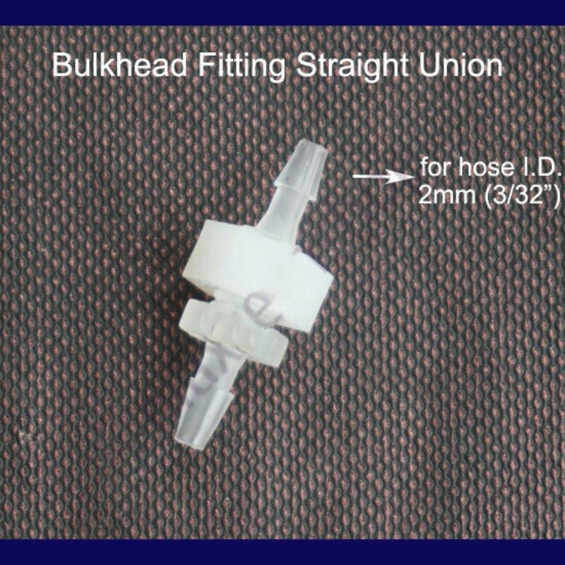 Plastic Straight Elbow Bulkhead Fitting Hose Barb Tube Connector Inch In 1~12mm