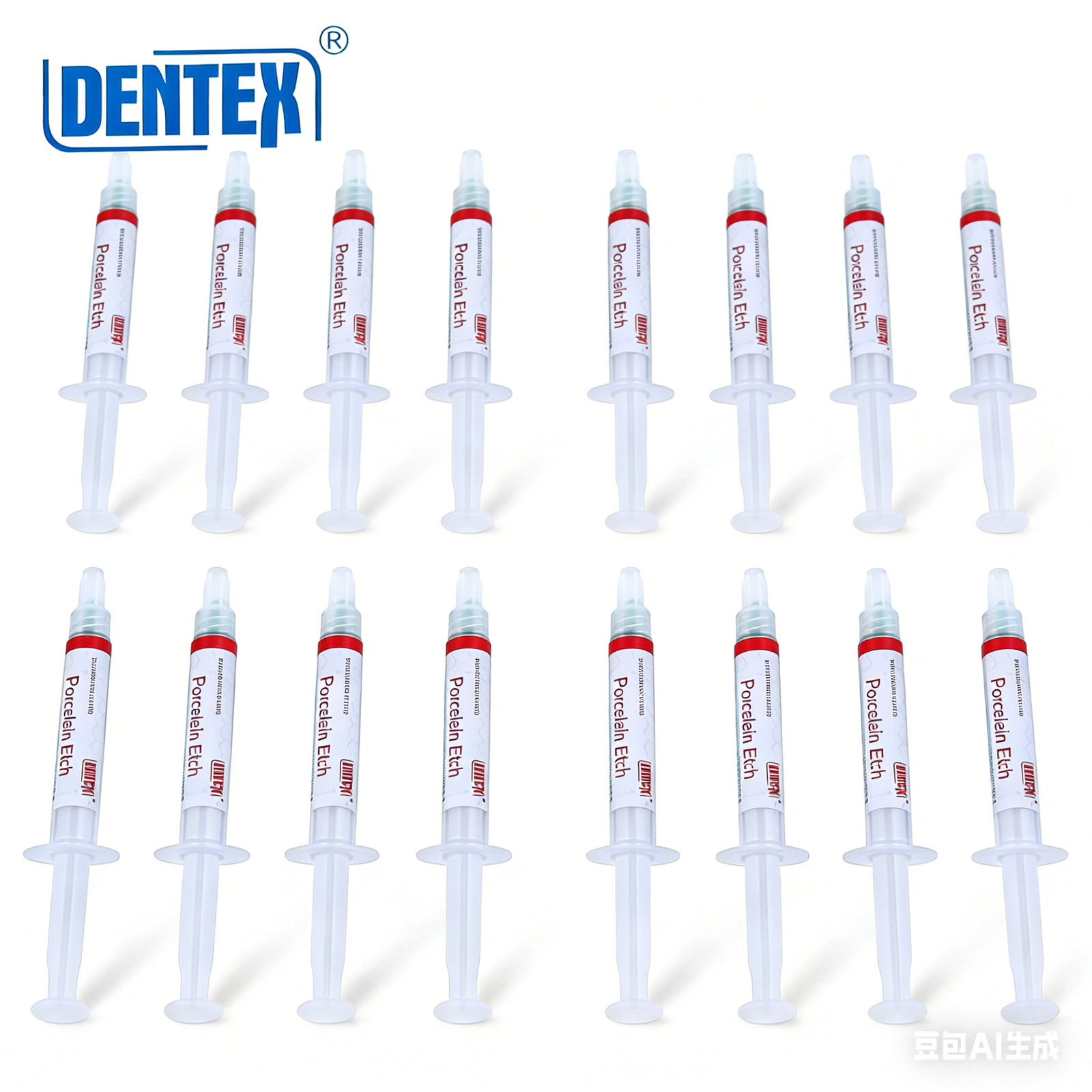 Dentex Dental Etch Porcelain Etch Gel 9.5% Hy drofluoric Acid Etchant 2.5ml
