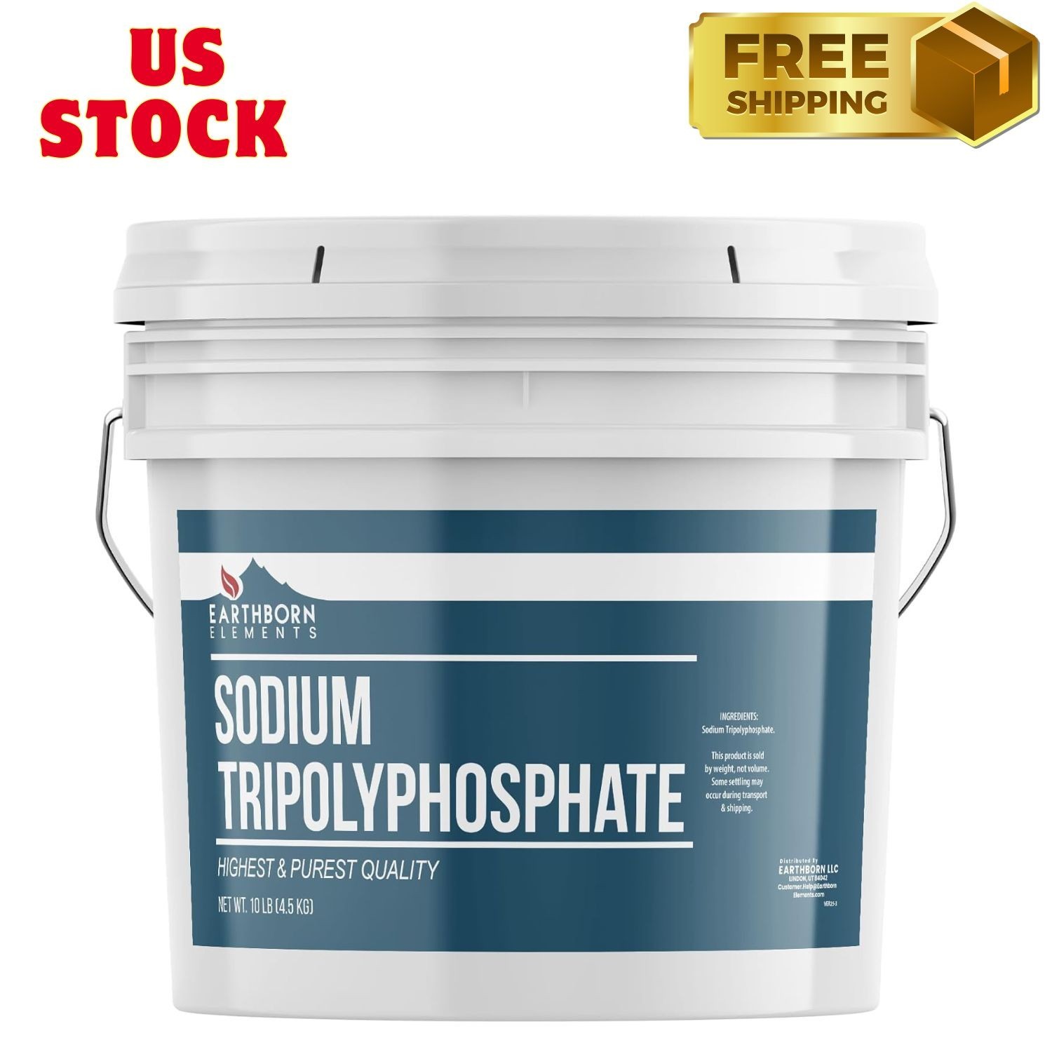 Sodium Tripolyphosphate, 1 Gallon Bucket, Cleaning Agent, Water Softener