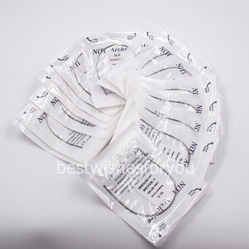Dental Orthodontic Niti Reverse Curve Rectangular True Arch Wire Upper/Lower