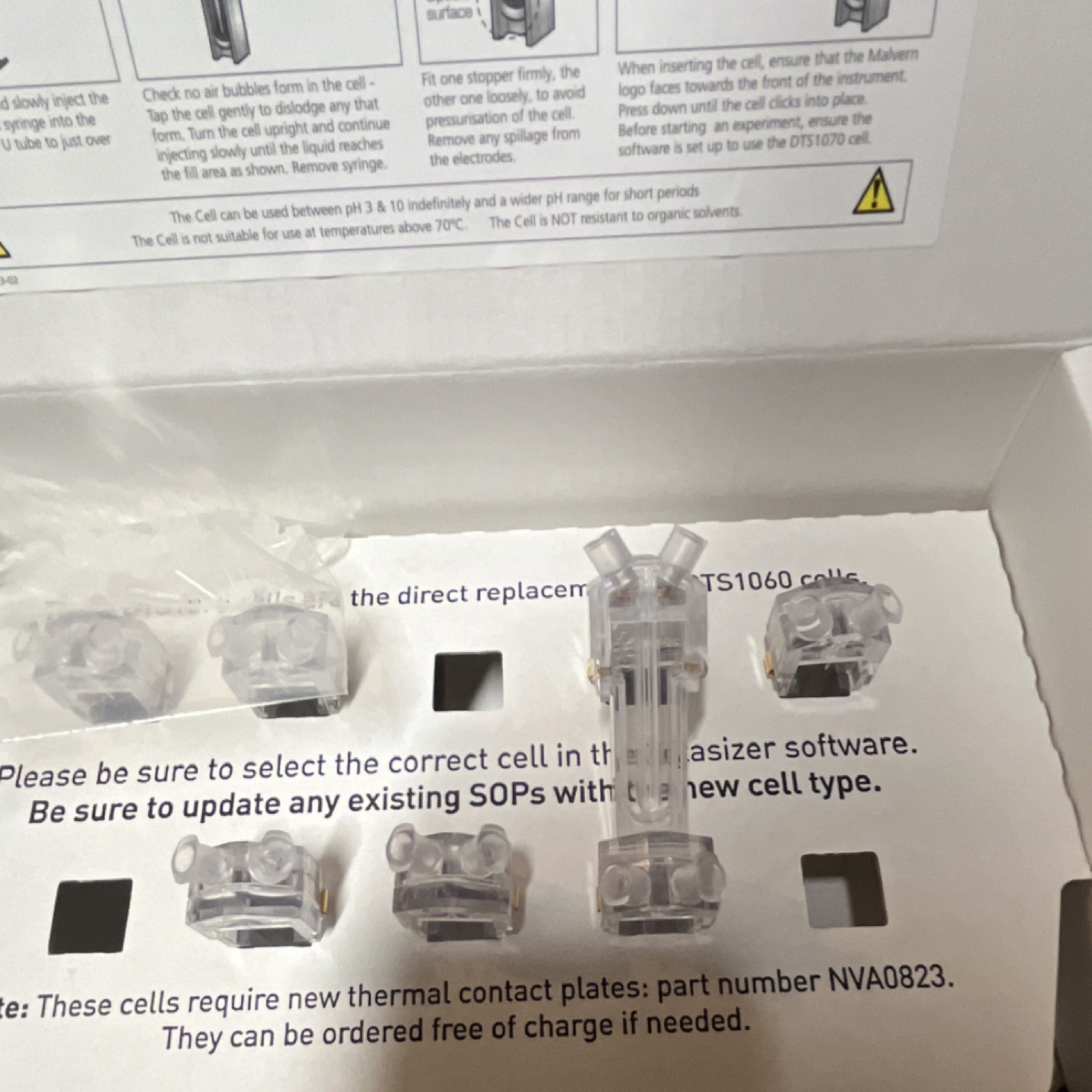 Malvern Zetasizer Nano Disposable Folded Capillary Cells DTS1070