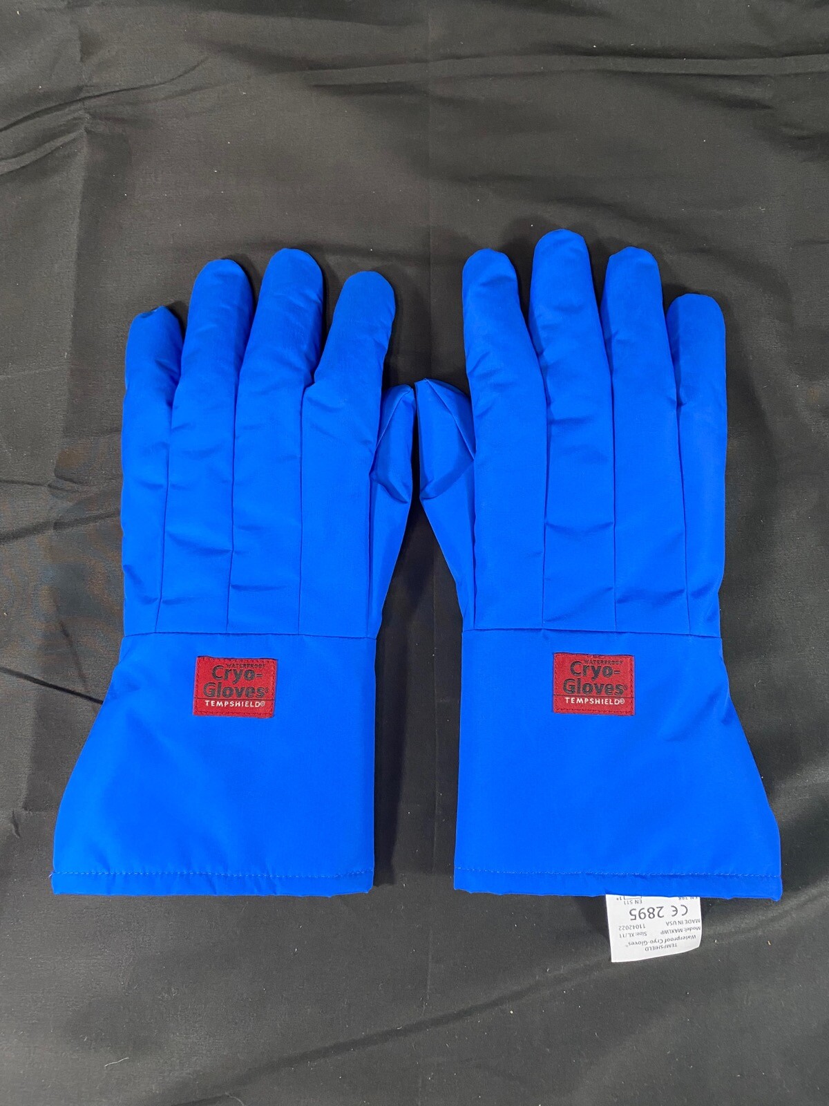 TEMPSHIELD Mid-Arm Cryo-Gloves For Dry Ice Handling Size 11 Blue MAXLWP