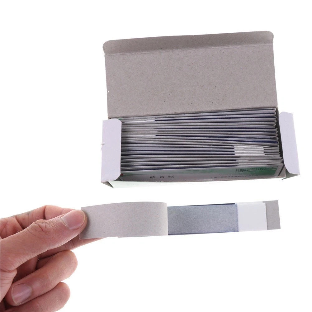 200 Sheets/Box Dental Articulating Paper Practical Soft Thin Strips Blue