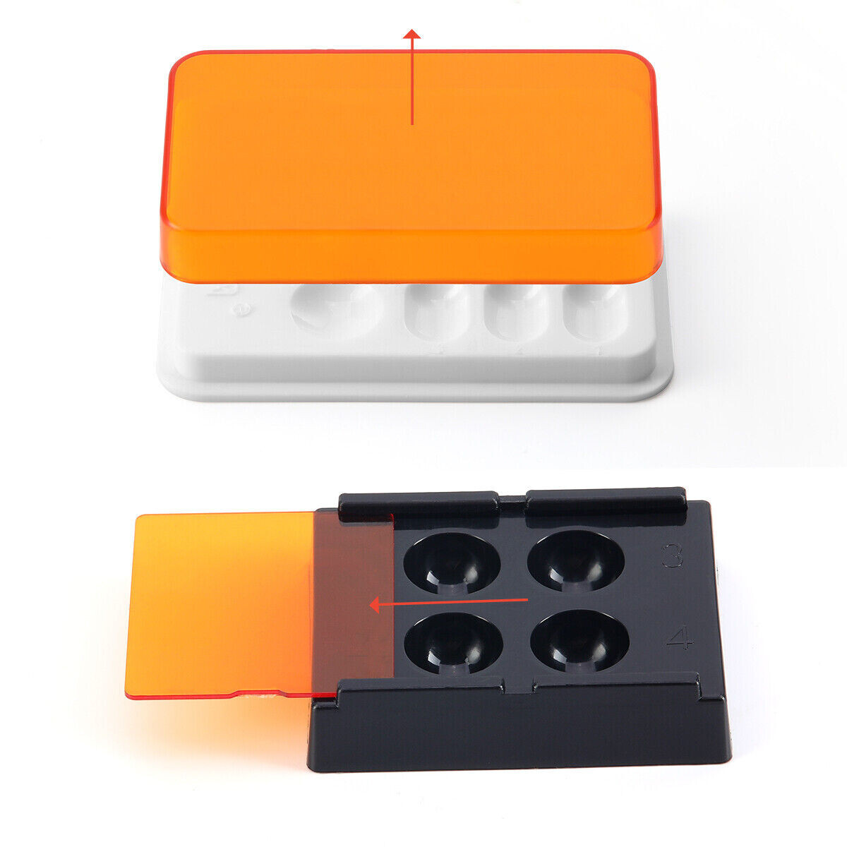 Dental Veneer Storage Box Patch Shading Holder Light Shading Storage Organizer