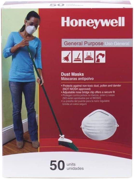Nuisance Disposable Dust Mask, Box of 50 – Lightweight Respiratory Protection