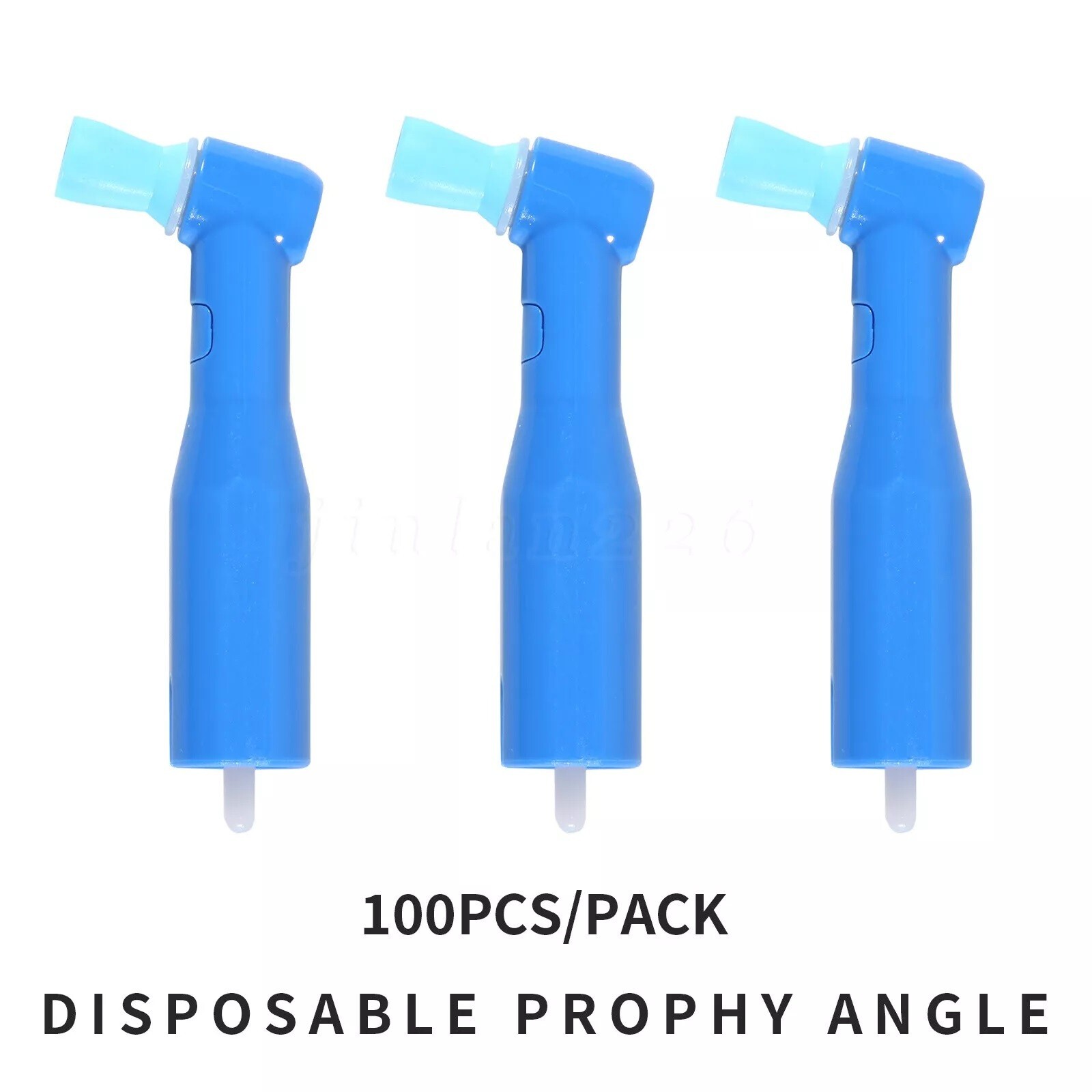 100 pcs Dental Disposable Prophy Angles soft 105° angle -Latex Free blue USA