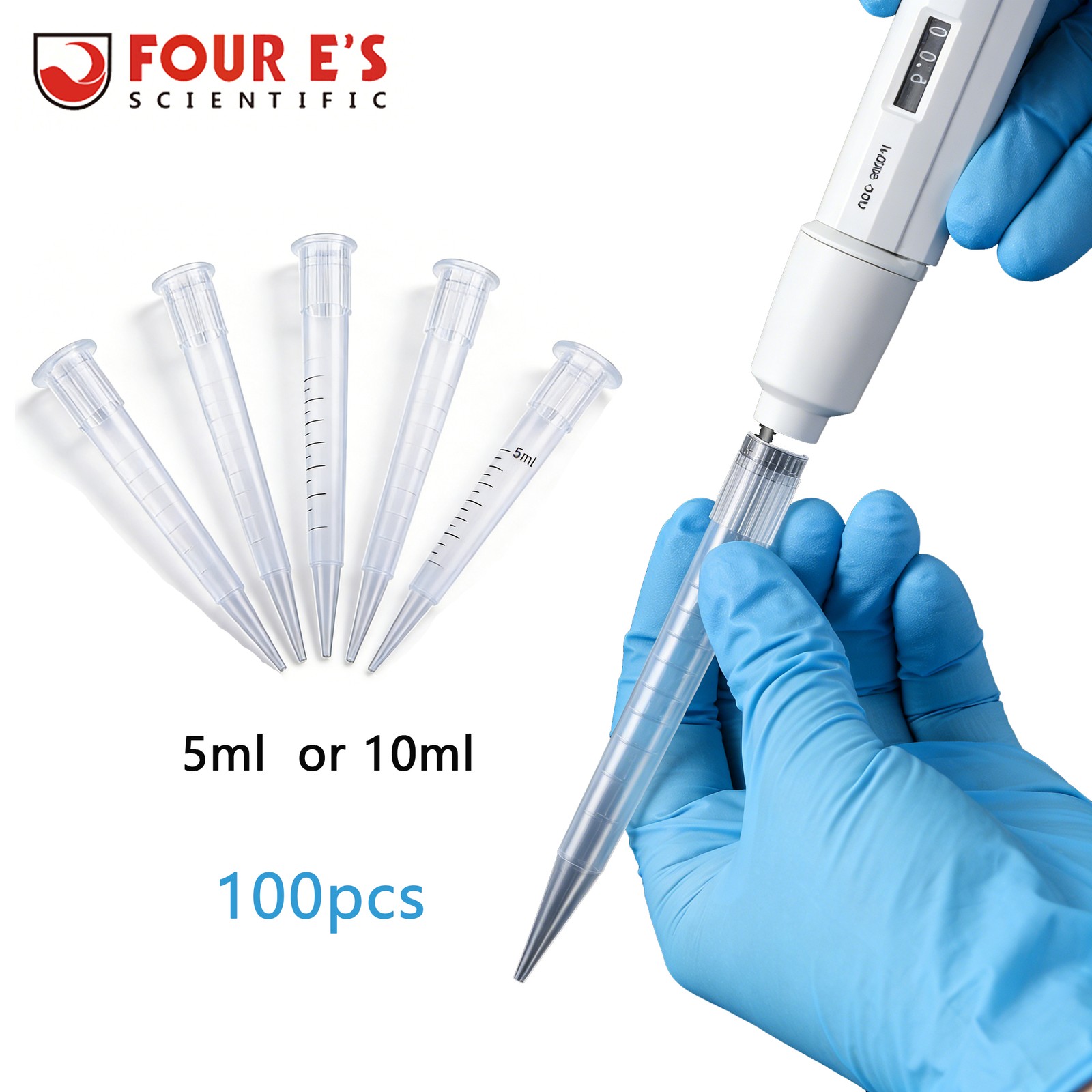 100x Pipette Tips 5ml 10ml Universal Micropipette Tips Autoclavable Pipettor Tip