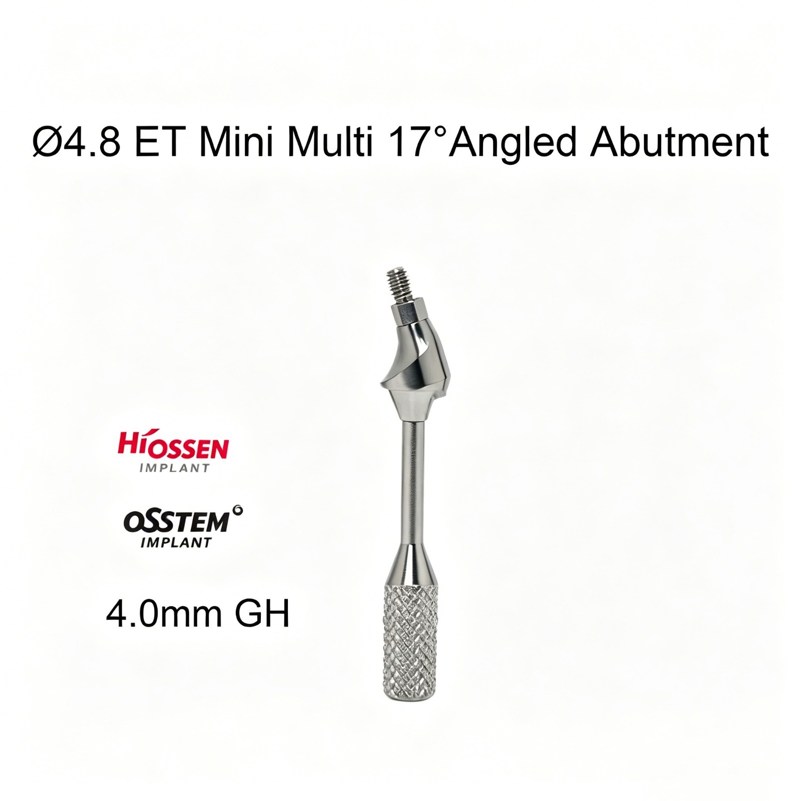 Dental Angled Multi-Unit Mini Hex Conical Abutment 17° MU Hiossen ET compatible