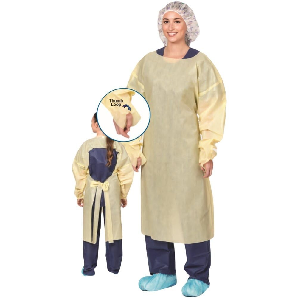 Precept Disposable SMS Protective Procedure Gown One Size Fits Most Level 2 Lot