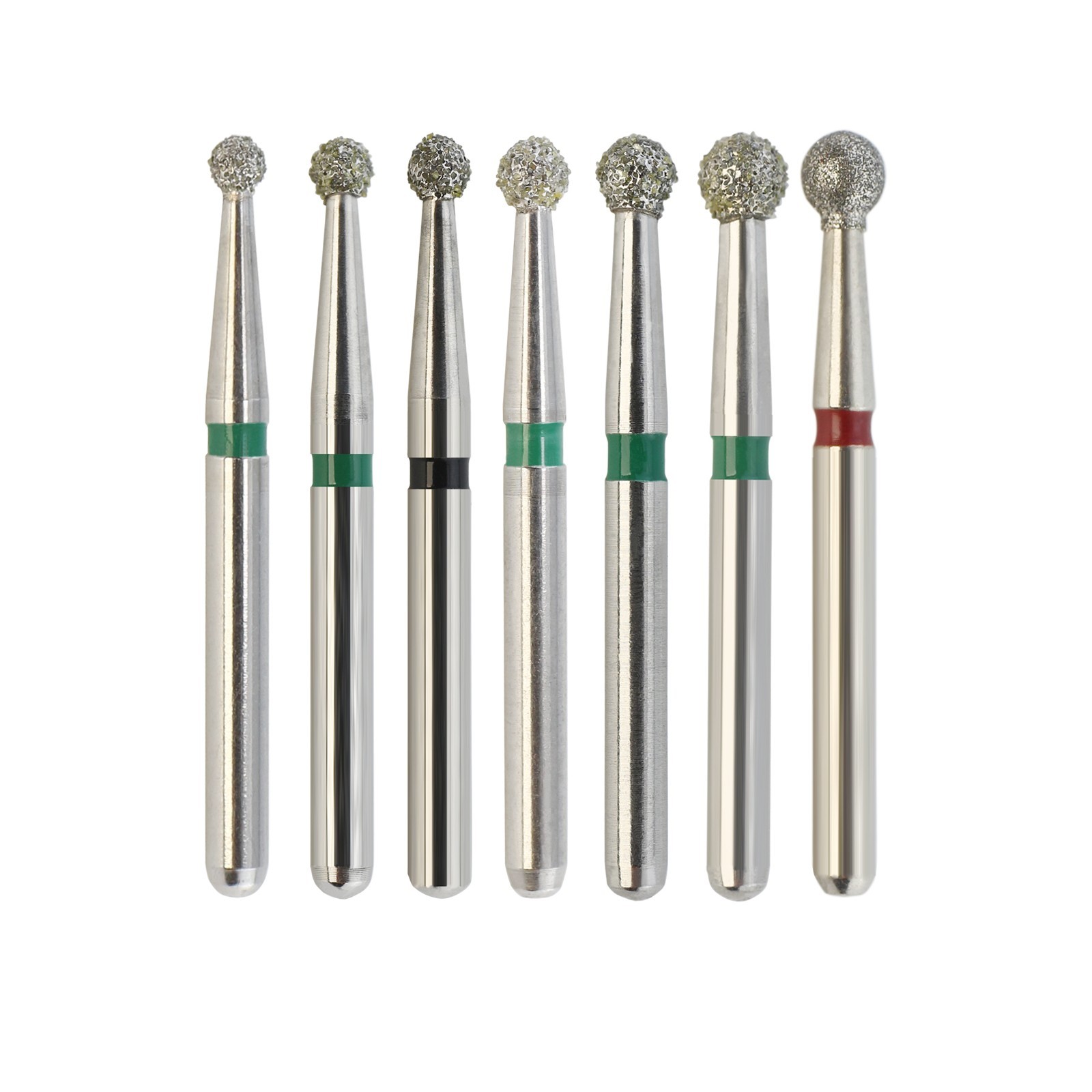 Dental Diamond Bur Multi-use Long Round Ball Bur FG High Speed 801 Surgical 801L