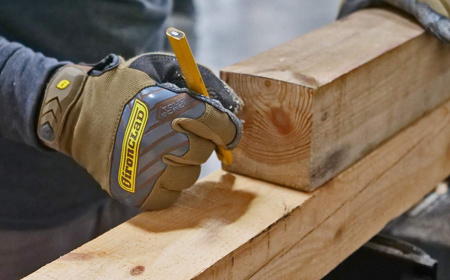 Ironclad Command Grip Work Gloves Touch Screen Gloves Conductive Palm And