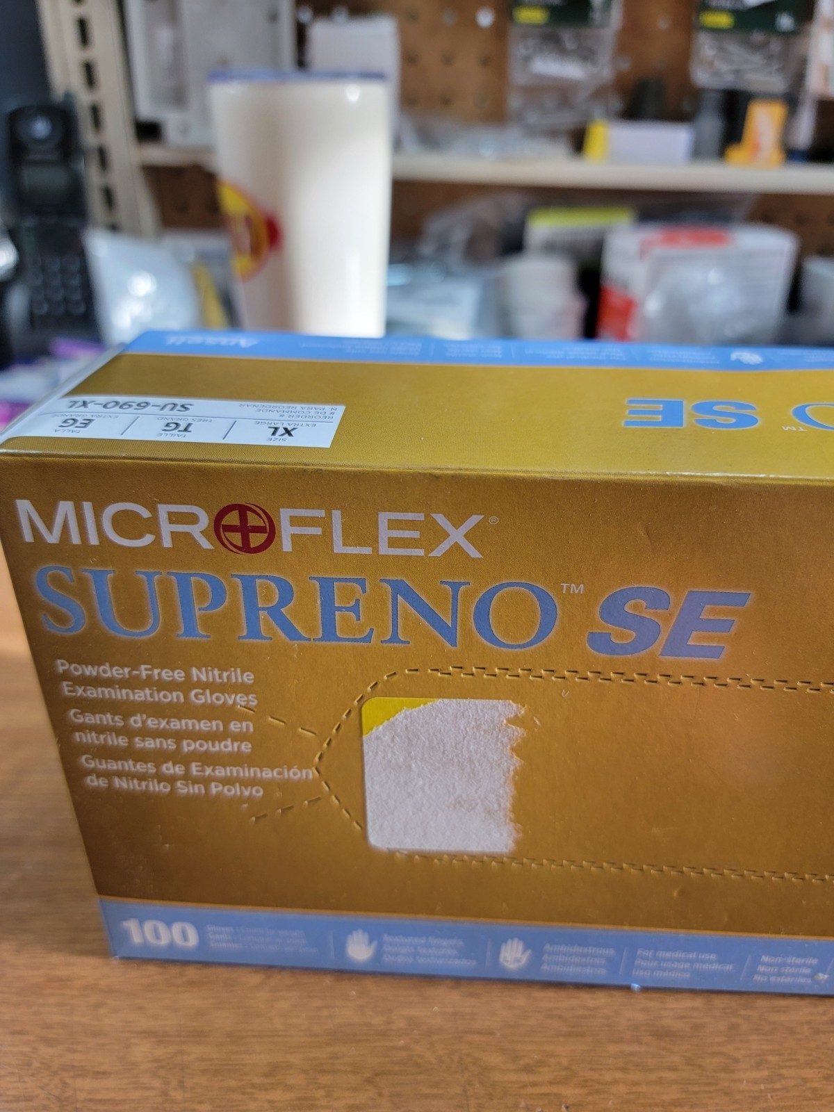 Micro Flex SU-690-XL Supreno Se Powder Free Nitrile Gloves – X Large (su690xl)