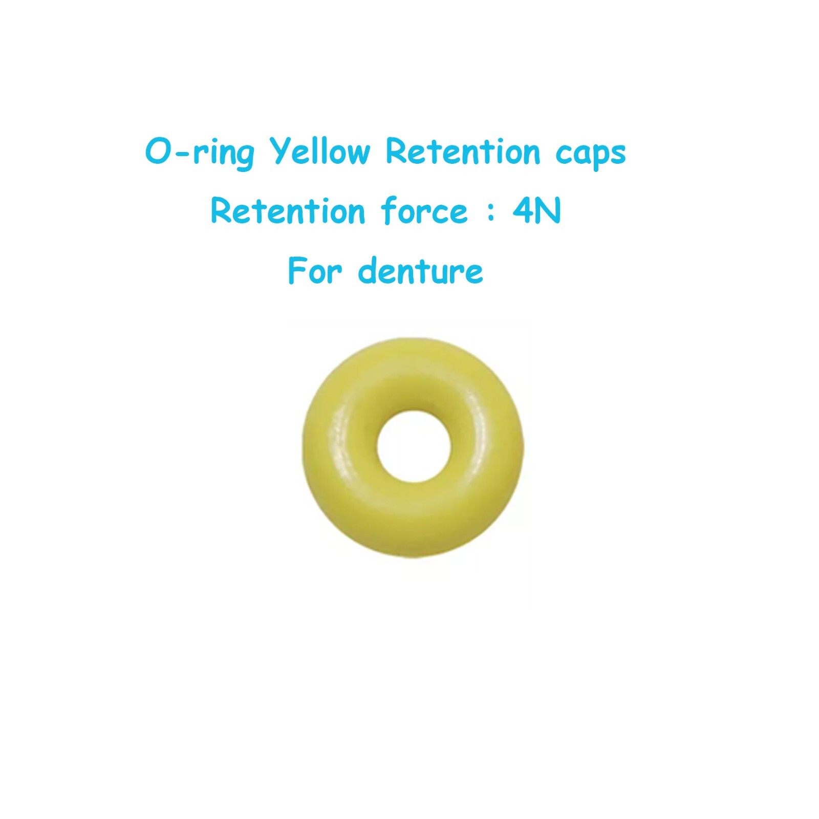 Hiossen/Osstem Dental O-ring Retainer Cap Set Kit for Ball Attachment Abutments